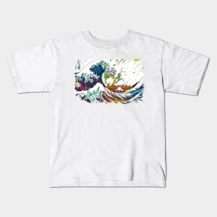 ✪ The Great Wave Off Kanagawa ✪ Abstract Ukiyo-e Historic Japanese Manga Art Kids T-Shirt